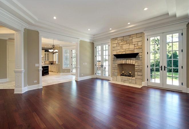 smooth and polished hardwood flooring for a luxurious feel